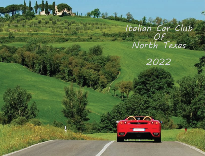 Italian Car Club Of North Texas 2022 Calendar